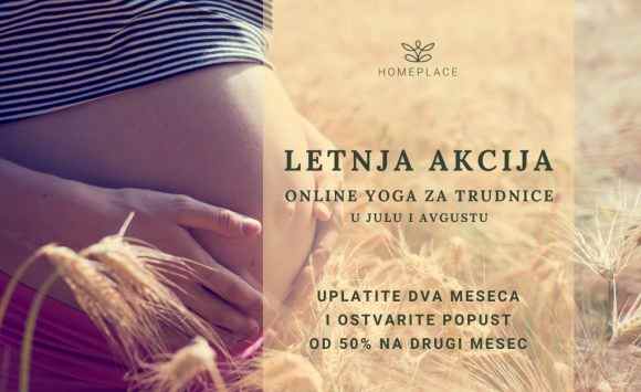 Online yoga za trudnice – letnja akcija u julu i avgustu!