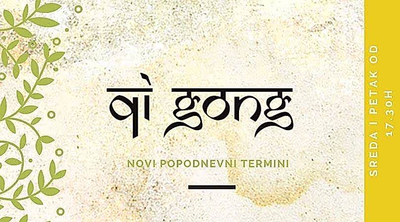 Qi Gong – novi popodnevni termini