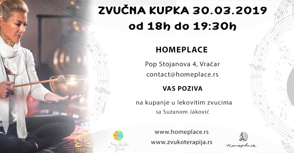 Zvučna kupka – kupanje u lekovitim zvucima sa Suzanom Janković