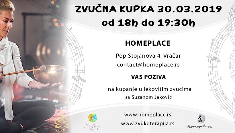 Zvučna kupka – kupanje u lekovitim zvucima sa Suzanom Janković
